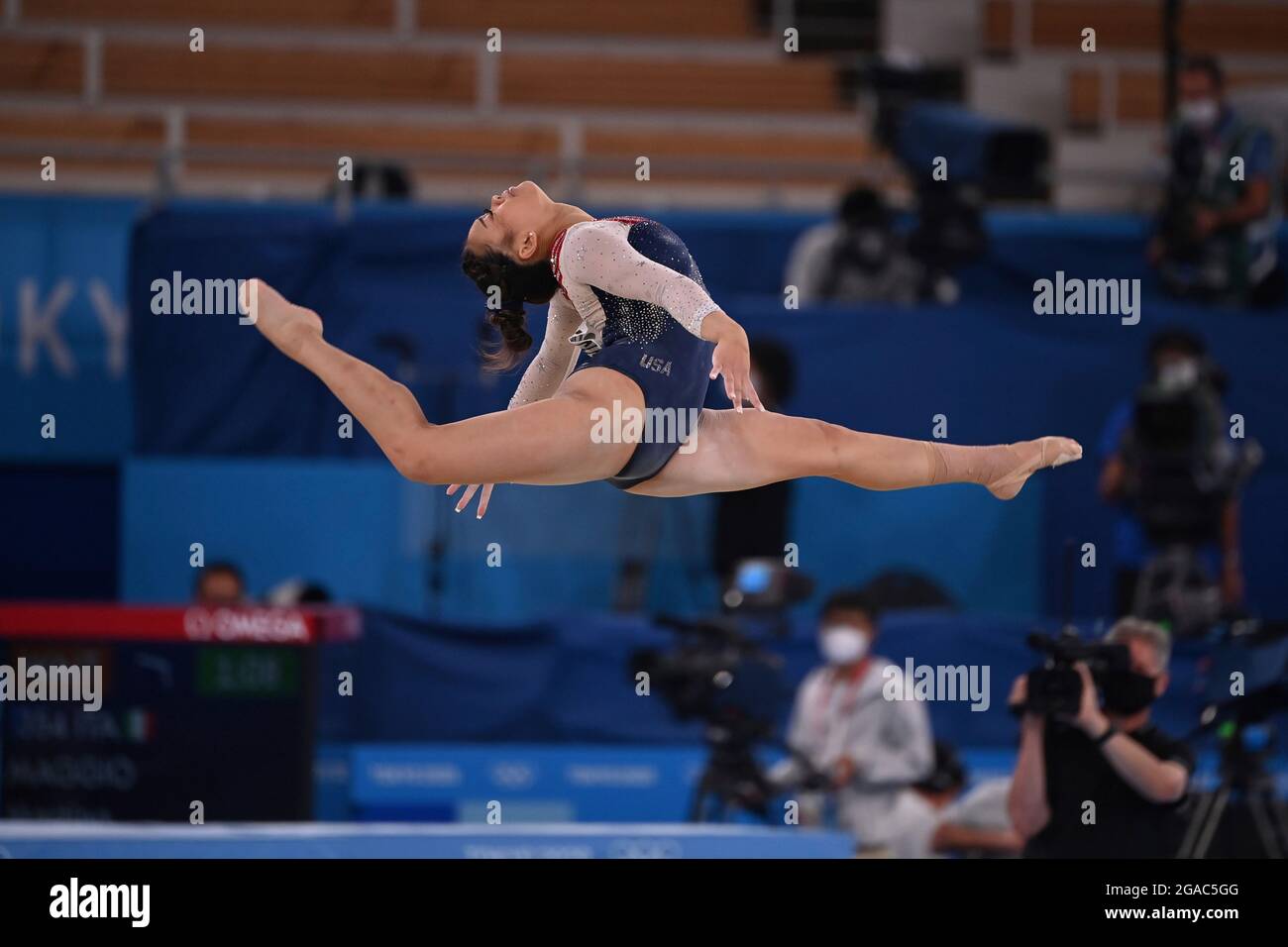 Sunisa LEE (USA), action ground, floor, gymnastics, all around women
